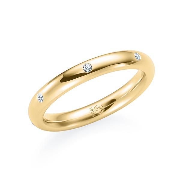 Ring Gelbgold 585 / 0,07 ct.