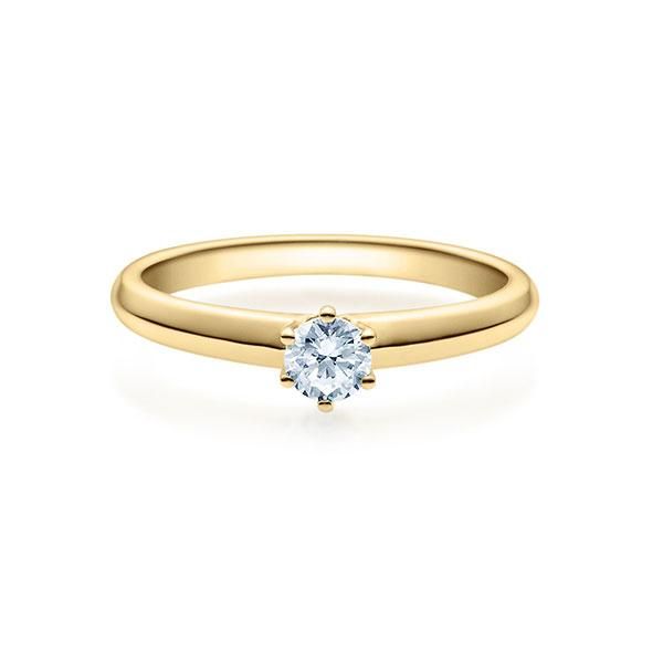 Verlobungsring / Gelbgold 585 / 0,20 ct.