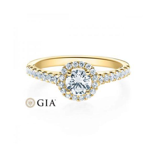 Verlobungsring / Gelbgold 585 / 0,776 ct.