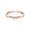 Verlobungsring Rotgold 585 / 0,11 ct.