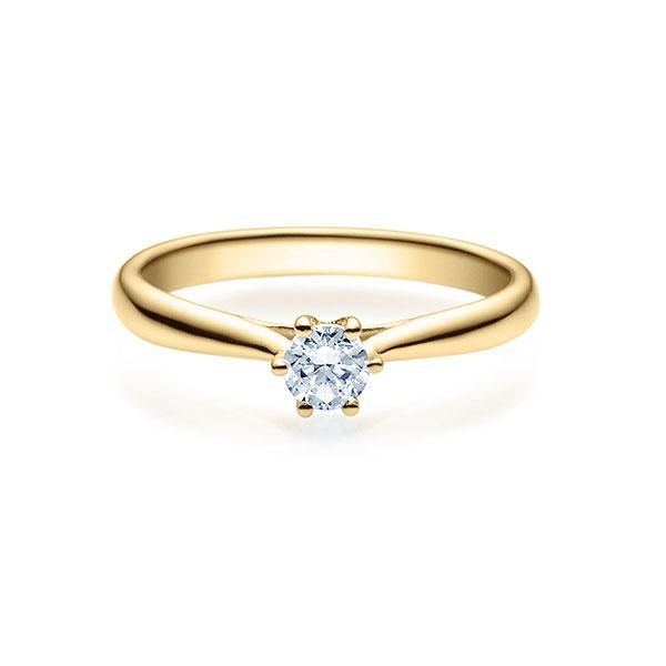 Verlobungsring / Gelbgold 585 / 0,20 ct.