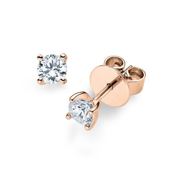 Ohrstecker Rotgold 585 / 0,50 ct.