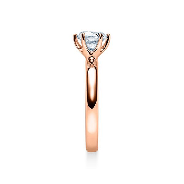 Verlobungsring / Rotgold 585 / 0,10 ct.