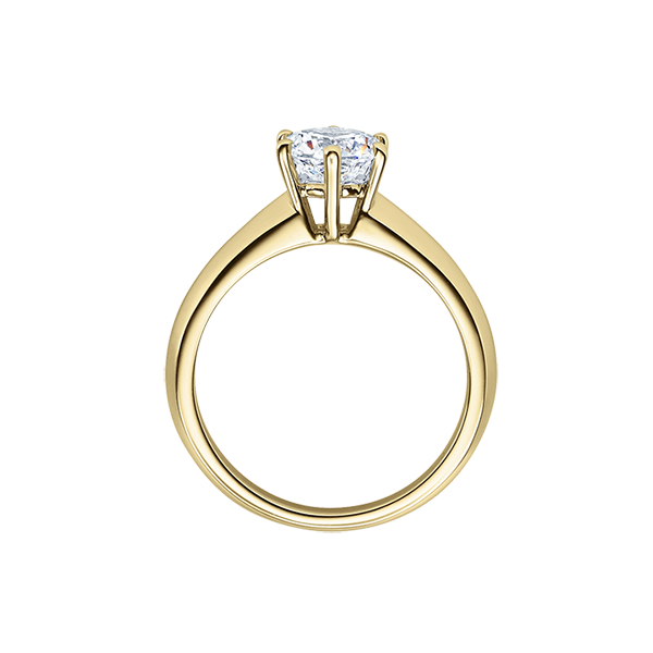 Verlobungsring / Gelbgold 585 / 0,20 ct.