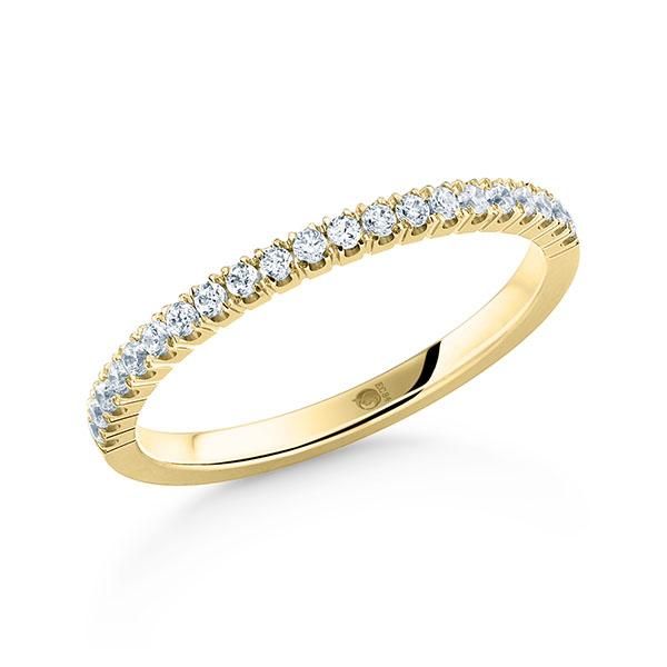 Memoire-Ring / Vorsteckring / Gelbgold 585 / 0,21 ct.