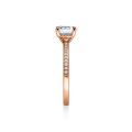Verlobungsring Rotgold 750 / 0,199 ct.