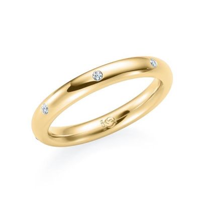 Memoire-Ring Gelbgold 585 / 0,07 ct. / tw,si