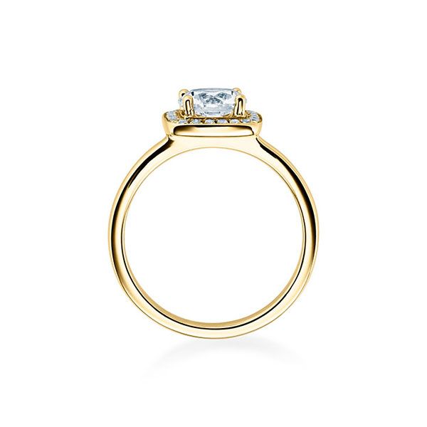 Verlobungsring / Gelbgold 750 / 0,466 ct.