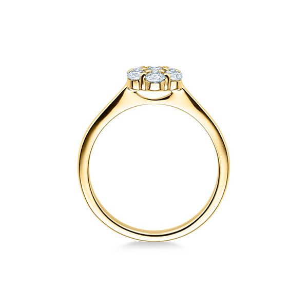 Verlobungsring / Gelbgold 750 / 0,245 ct.