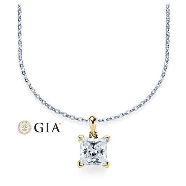 Collier Weißgold Gelbgold 750 / 1,00ct