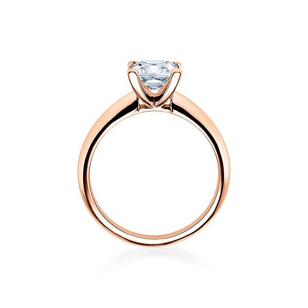 Verlobungsring / Rotgold 585 / 0,10 ct.