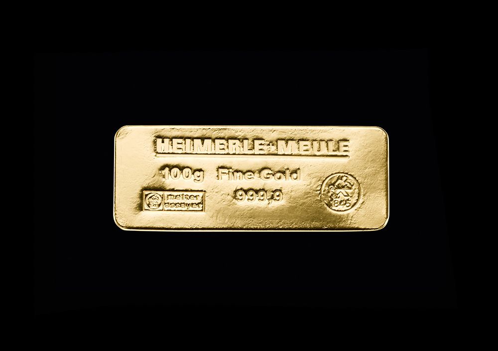 Sargbarren aus Gold und Platin