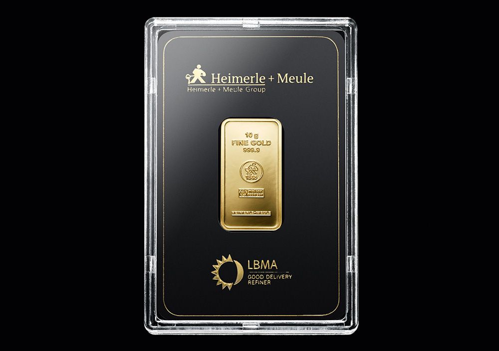 geprägte goldbarren