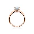 Verlobungsring Rotgold 585 / 0,10 ct.