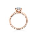 Verlobungsring Rotgold 585 / 0,10 ct.