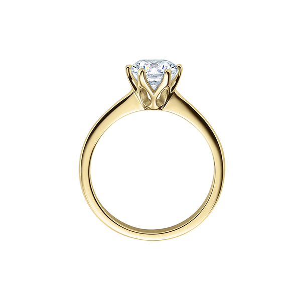 Verlobungsring <br>Gelbgold 585 / 0,20 ct.