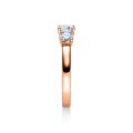 Verlobungsring Rotgold 585 / 0,11 ct.
