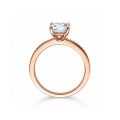 Verlobungsring Rotgold 750 / 0,199 ct.