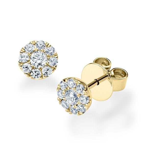 Ohrstecker Gelbgold 750 / 0,40 ct.