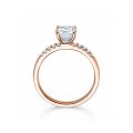 Verlobungsring Rotgold 750 / 0,28 ct. 