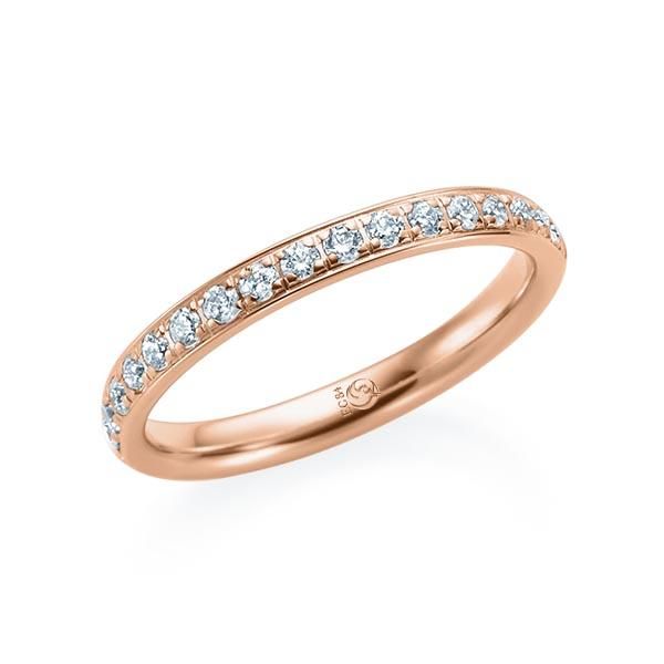 Ring Rotgold 585  / 0,34 ct.