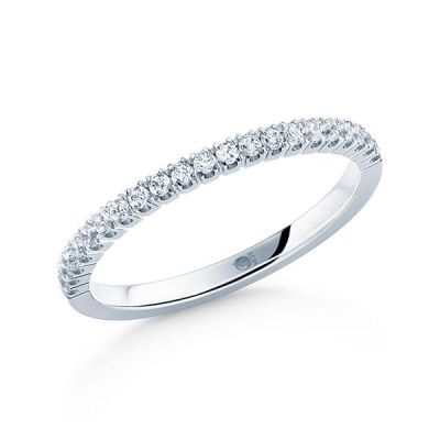 Memoire-Ring Weißgold 585 / 0,21 ct. / tw,si