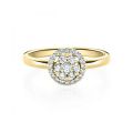 Verlobungsring Gelbgold 750 / 0,247 ct.