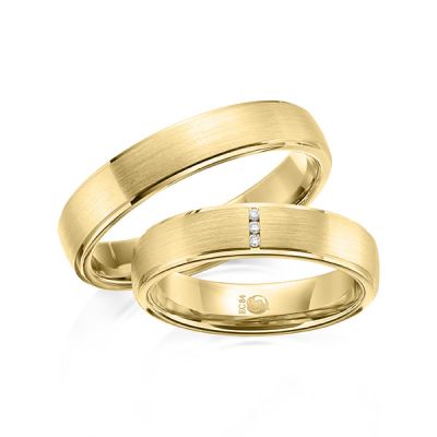 Trauringe / Eheringe Gelbgold 585 / 0,018 ct. / tw,si