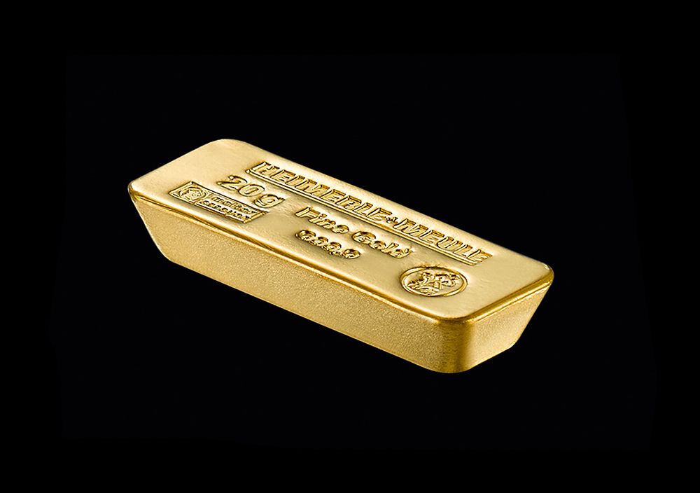 Sargbarren aus Gold und Platin
