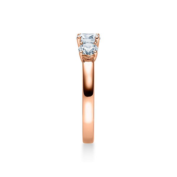 Verlobungsring Rotgold 585 / 0,11 ct.