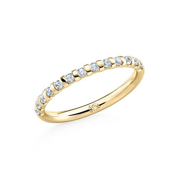 Memoire-Ring / Vorsteckring / Gelbgold 585 / 0,26 ct.
