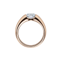 Verlobungsring Rotgold 585 / 0,10 ct.