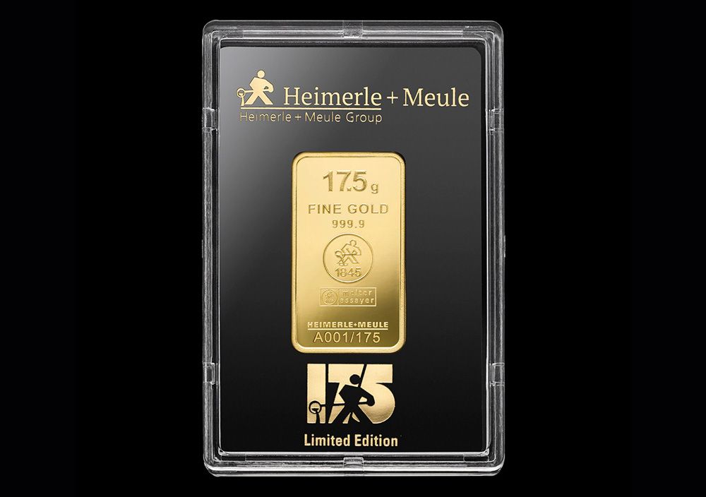 geprägte goldbarren