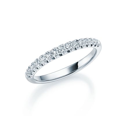 Memoire-Ring Weißgold 750 / 0,27 ct. / tw,vs