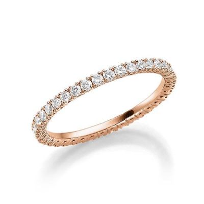 Memoire-Ring Rotgold 750 / 0,53 ct. / tw,vs