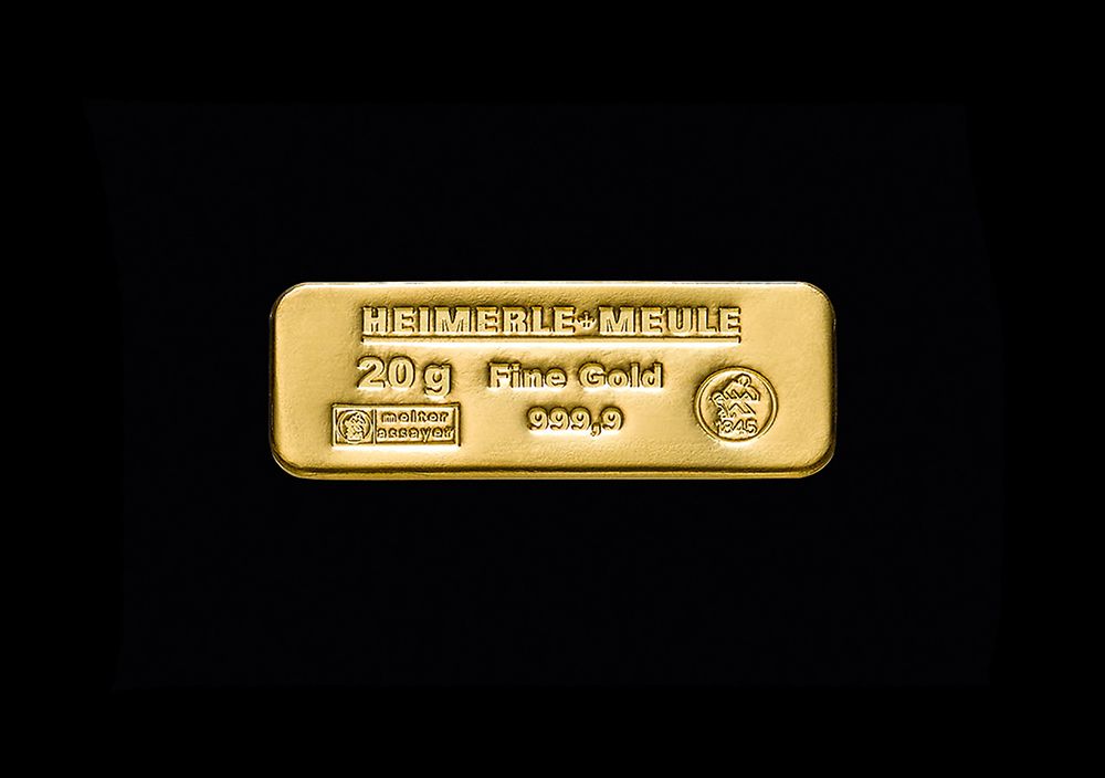 Sargbarren aus Gold und Platin