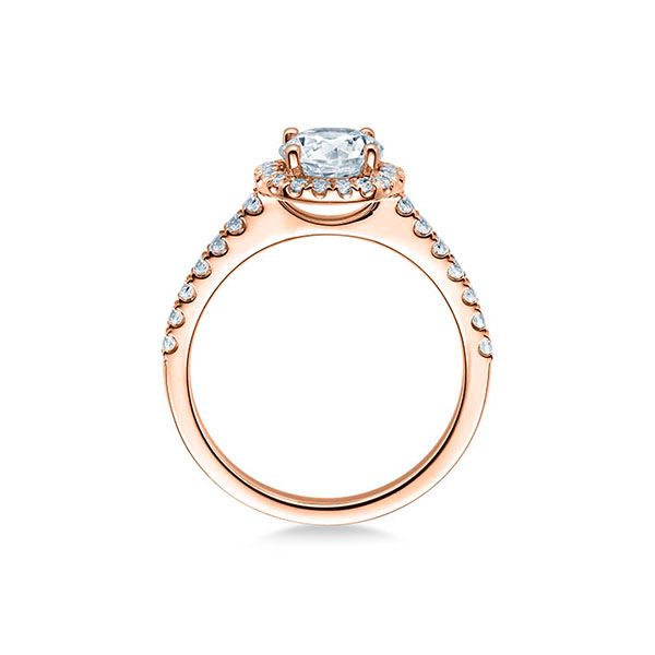 Verlobungsring / Rotgold 585 / 0,614 ct.