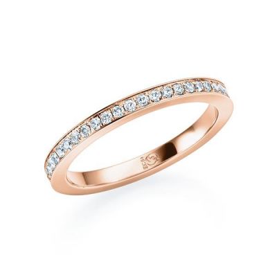 Memoire-Ring Rotgold 585 / 0,45 ct. / tw,si