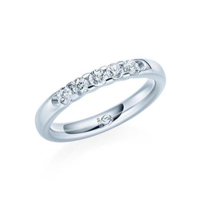 Memoire-Ring Weißgold 585 / 0,35 ct. / tw,si