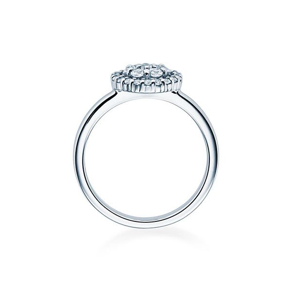 Verlobungsring / Weißgold 750 / 0,41 ct.