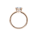 Verlobungsring Rotgold 585 / 0,10 ct.