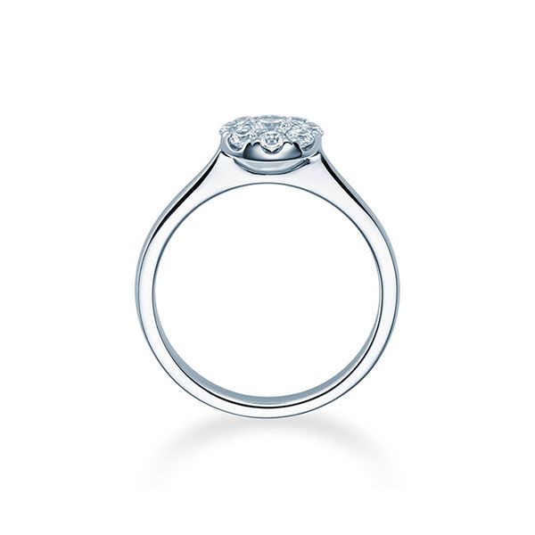 Verlobungsring / Weißgold 750 / 0,40 ct.