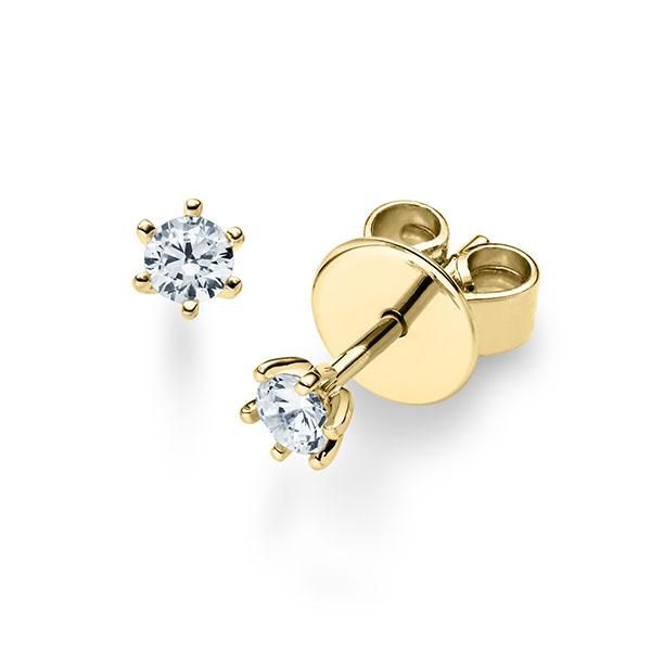 Ohrstecker Gelbgold 585 / 0,20 ct.