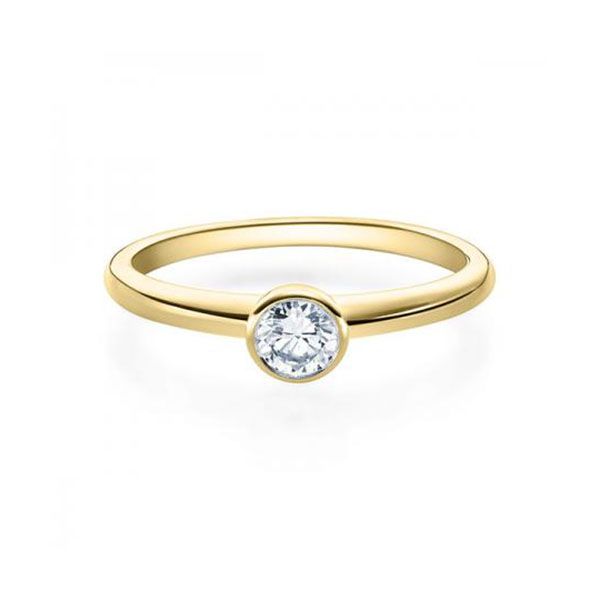 Verlobungsring / Gelbgold 585 / 0,20 ct.