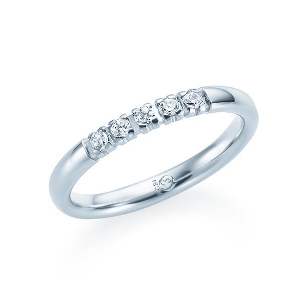 Ring Weißgold 585 / 0,15 ct.