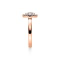 Verlobungsring Rotgold 750 / 0,15 ct.