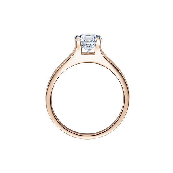 Verlobungsring / Rotgold 585 / 0,10 ct.
