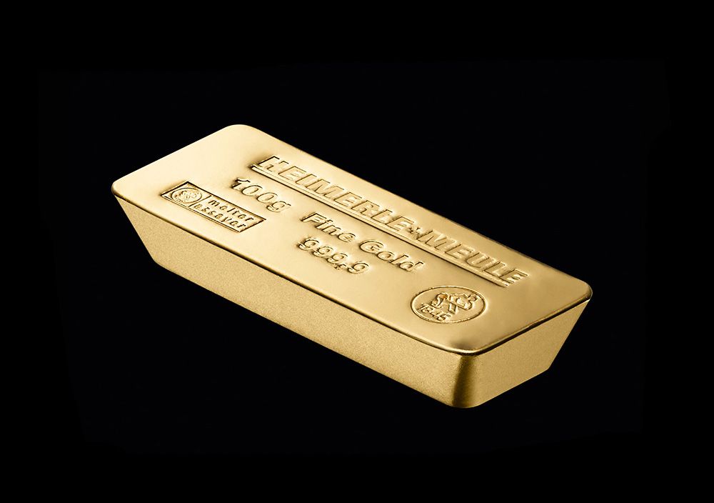 Sargbarren aus Gold und Platin