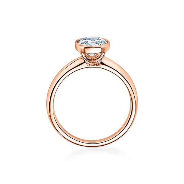 Verlobungsring / Rotgold 585 / 0,10 ct.