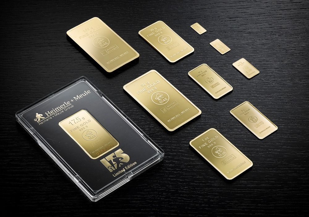 Anlagegold und Investment in Gold Silber Frankfurt - Geprägte Goldbarren